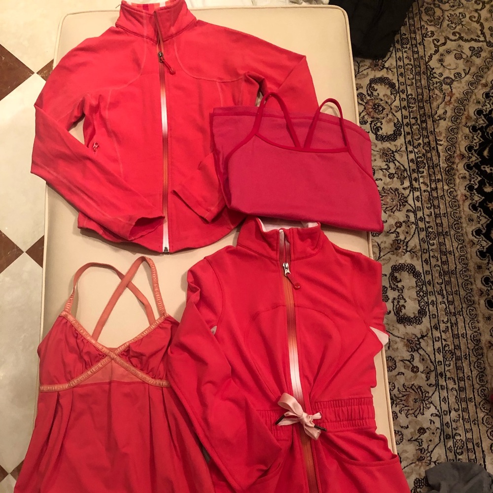 Lululemon Coral Collection Bundle - size 4-6